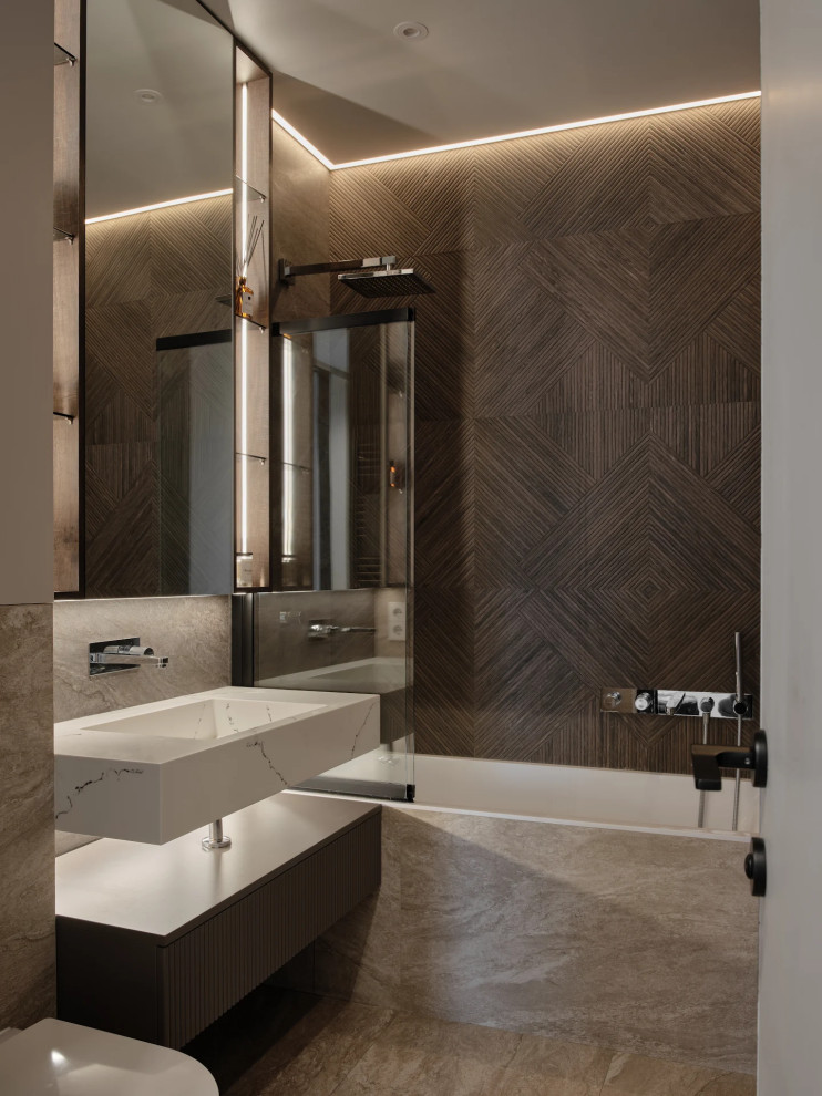 Реализация дизайна-проекта ванной ЖК " Дом на  Дачной "