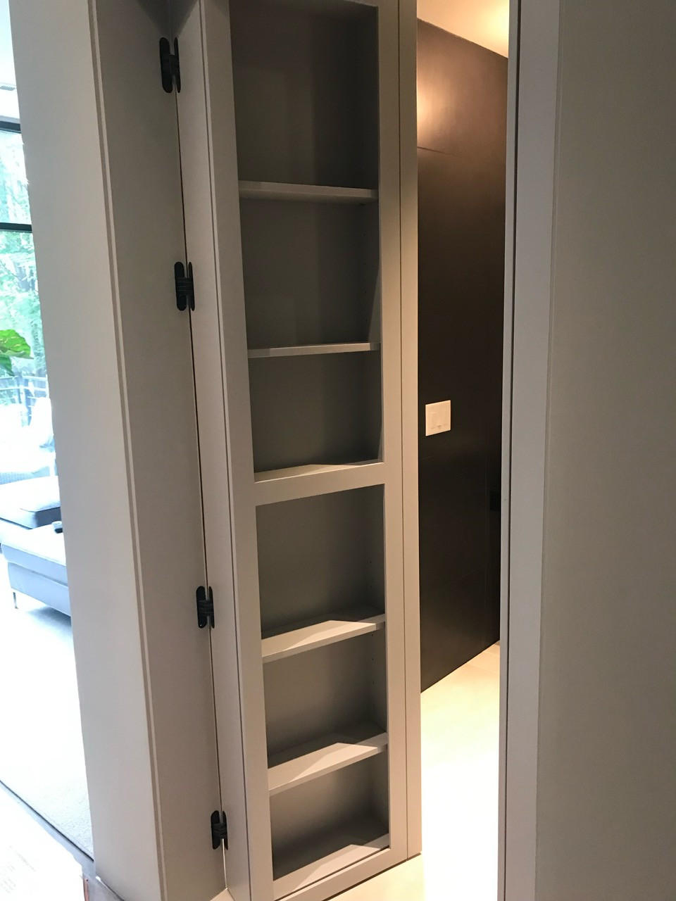 Customized Door with Shelving