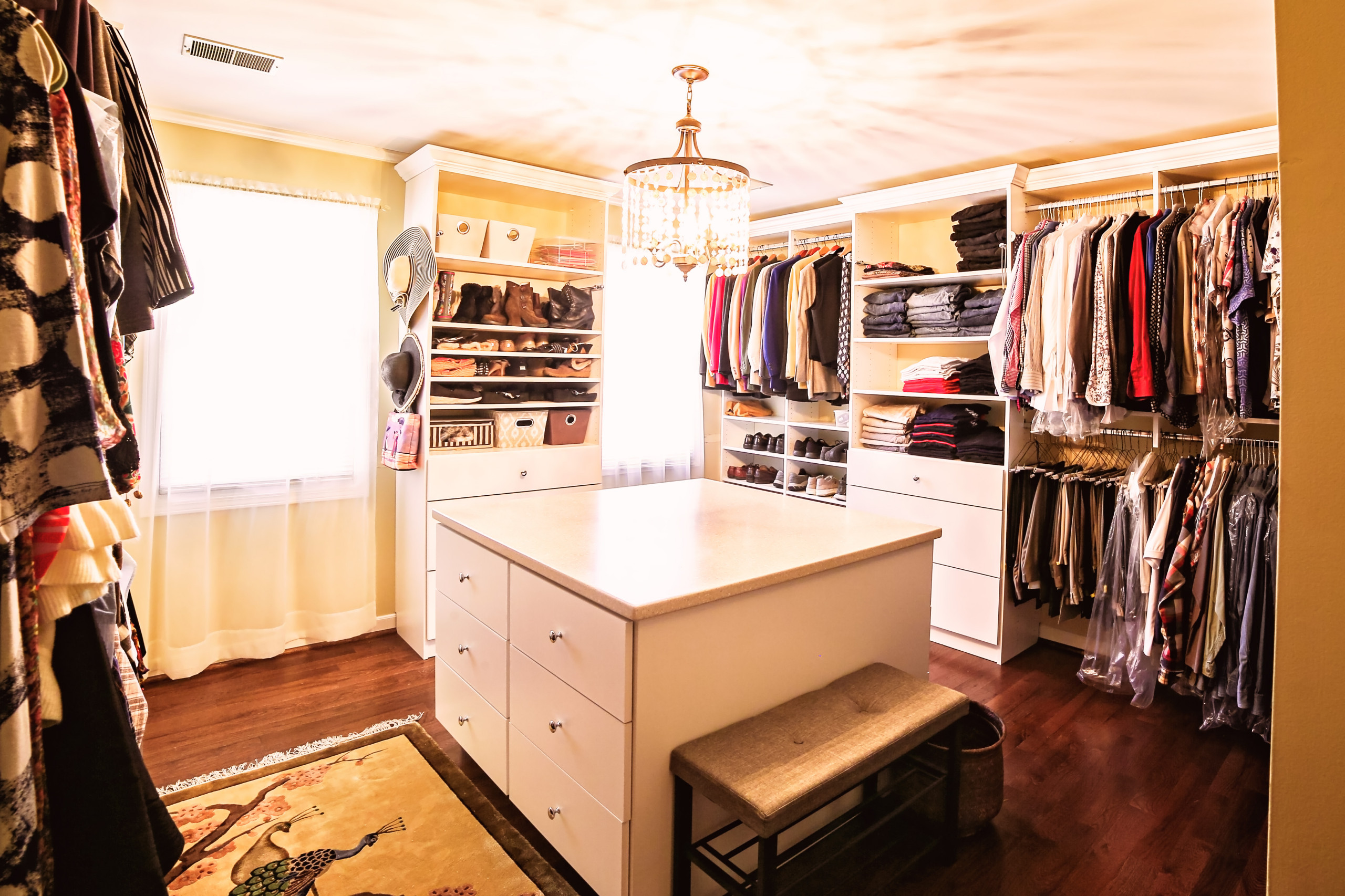 Bedroom turned closet