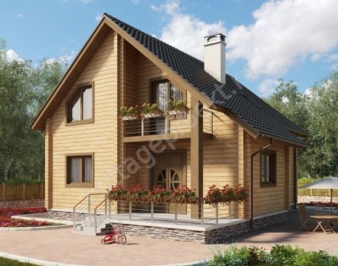 Проекты домов из бруса