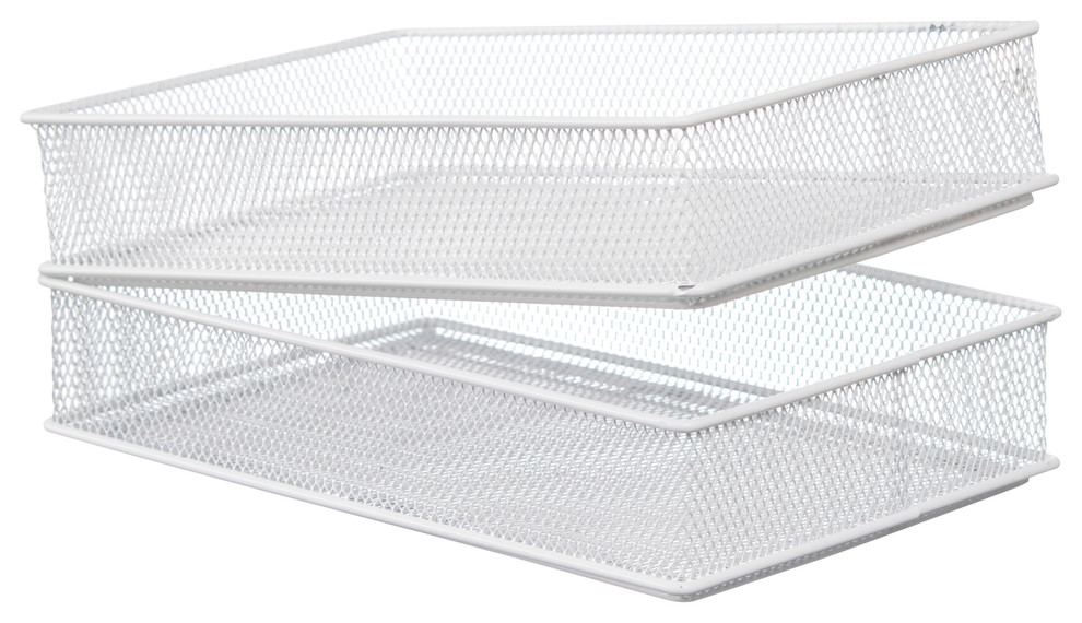 Ybm Home White Mesh Drawer Cabinet Shelf Organizer Bins Basket 6
