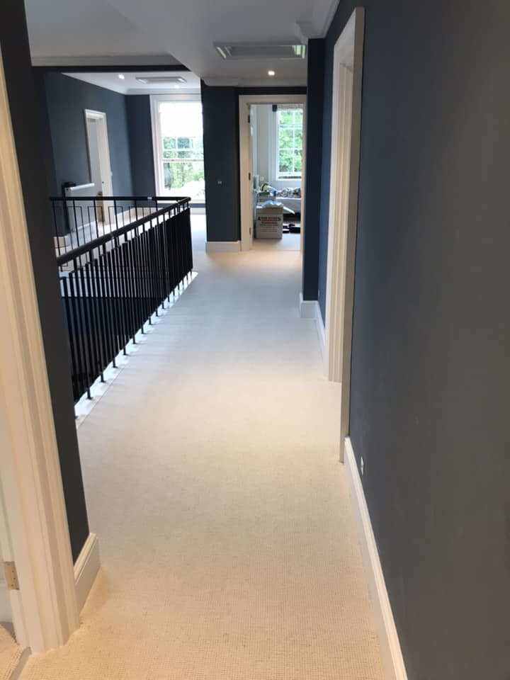 Photo of a contemporary hallway in Berkshire.