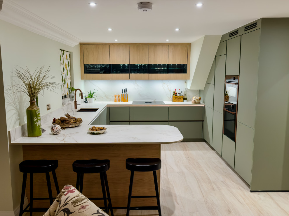Contemporary kitchen in Dorset.