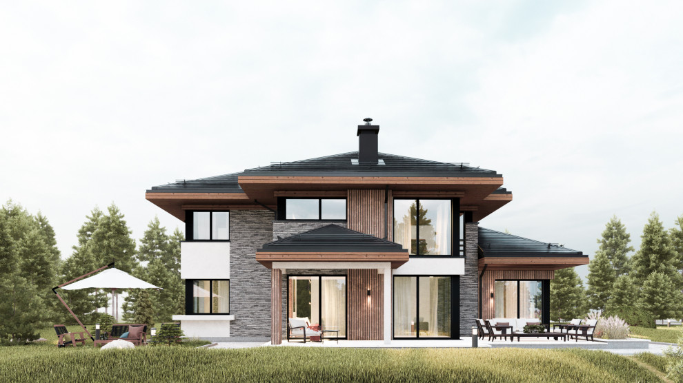 Проект загородного дома Московская область, поселок Одинцово