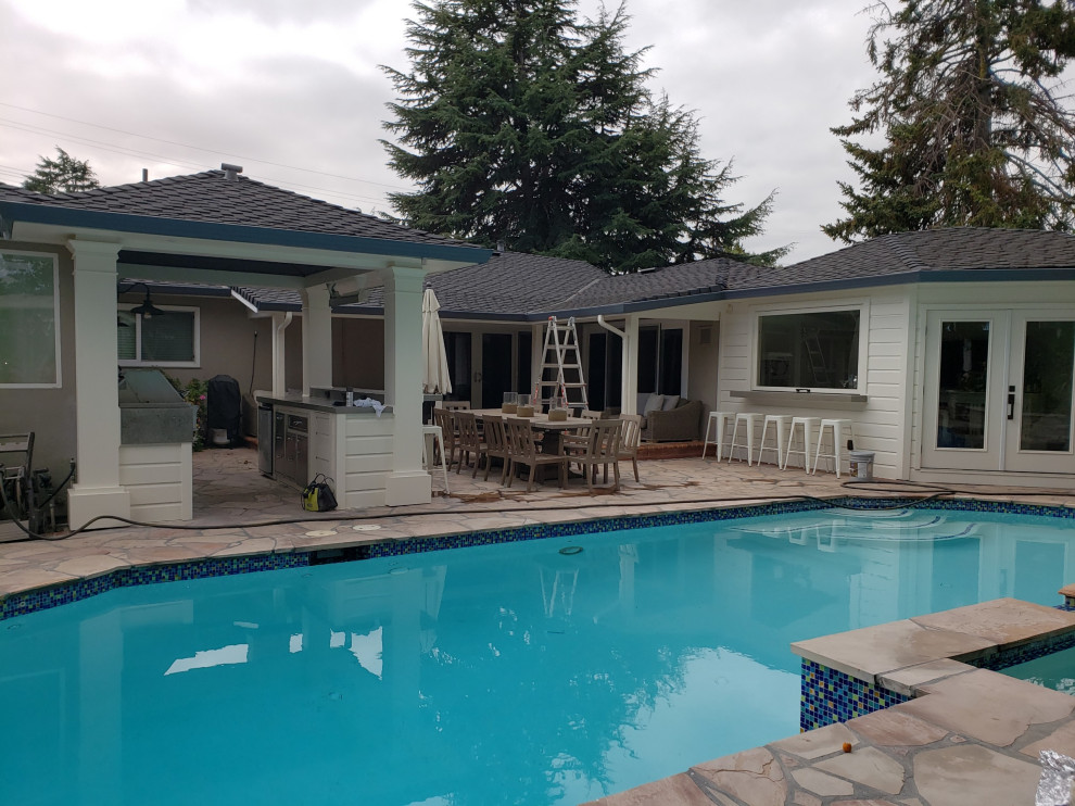 Pool house & Outdoor kitchen remodel