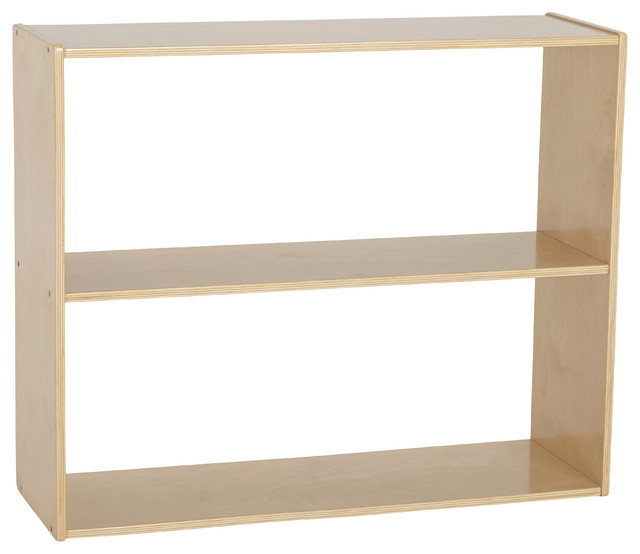 Birch Streamline 2 Shelf Storage Cabinet Without Back Transitional Birch Streamline 2 Shelf Storage Cabinet Without Back Transitional Cabinets By Virventures