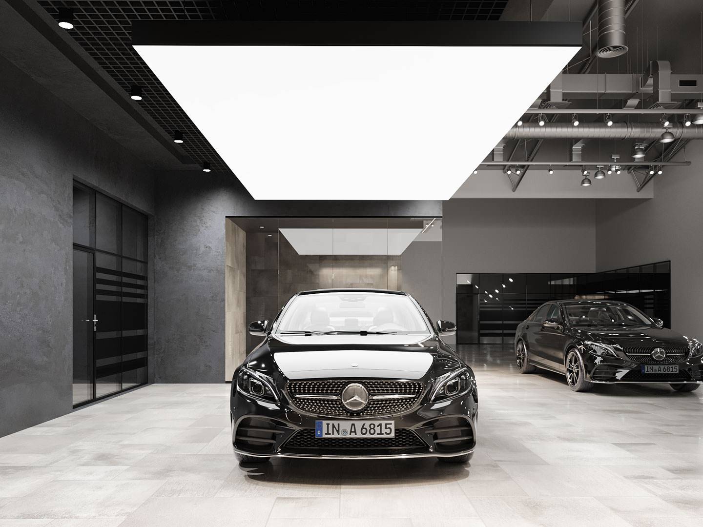 Mercedes-Benz car showroom