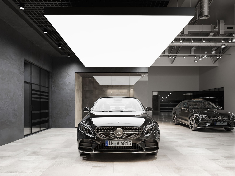 Mercedes-Benz car showroom