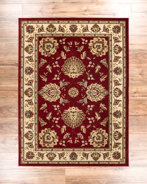 Sultan Sarouk Red Traditional Oriental Persian Floral Formal Area Rug ...