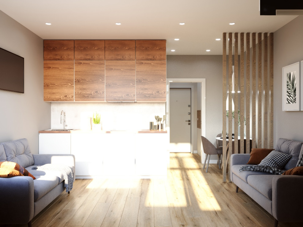 Дизайн студии 26 кв.м