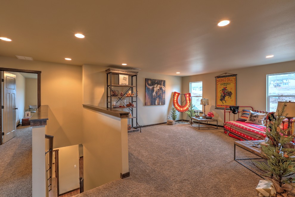 Home design - rustic home design idea in Seattle