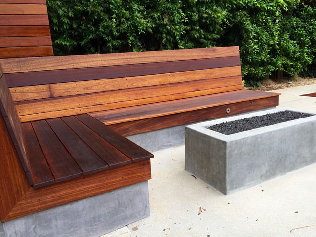 Marina Del Rey- Ipe Deck & Fire Pit classico-terrazza