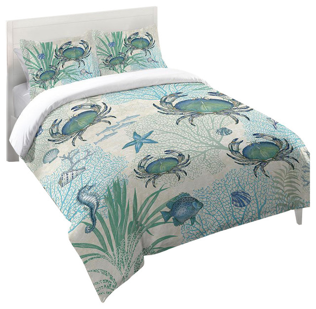 Blue Crab Comforter Beach Style Comforters And Sets Blue Crab Comforter Beach Style Comforters And Sets By Laural Home