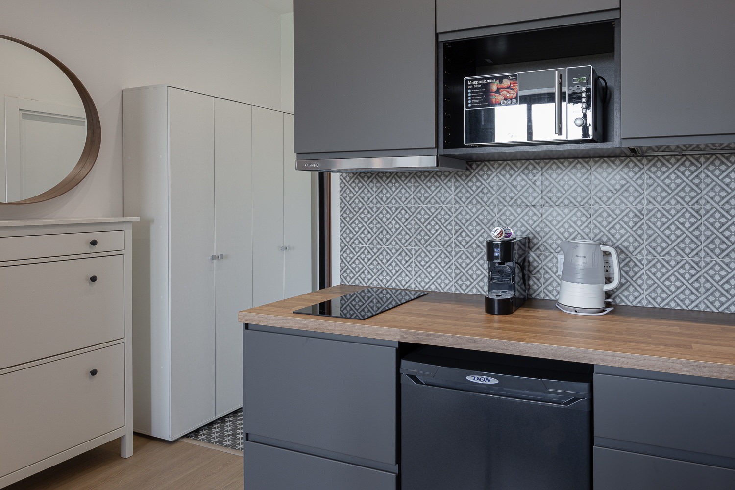 Черно-белый интерьер