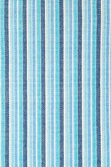 Bluemarine Ticking Woven Cotton Rug