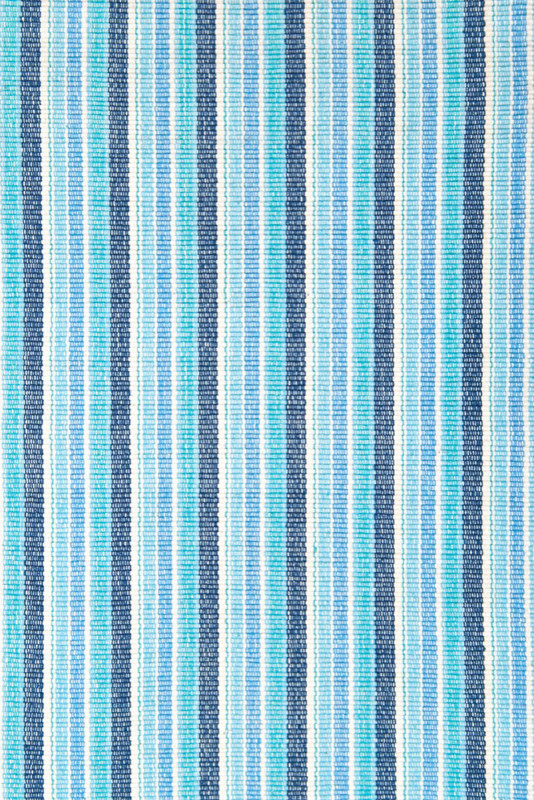 Bluemarine Ticking Woven Cotton Rug