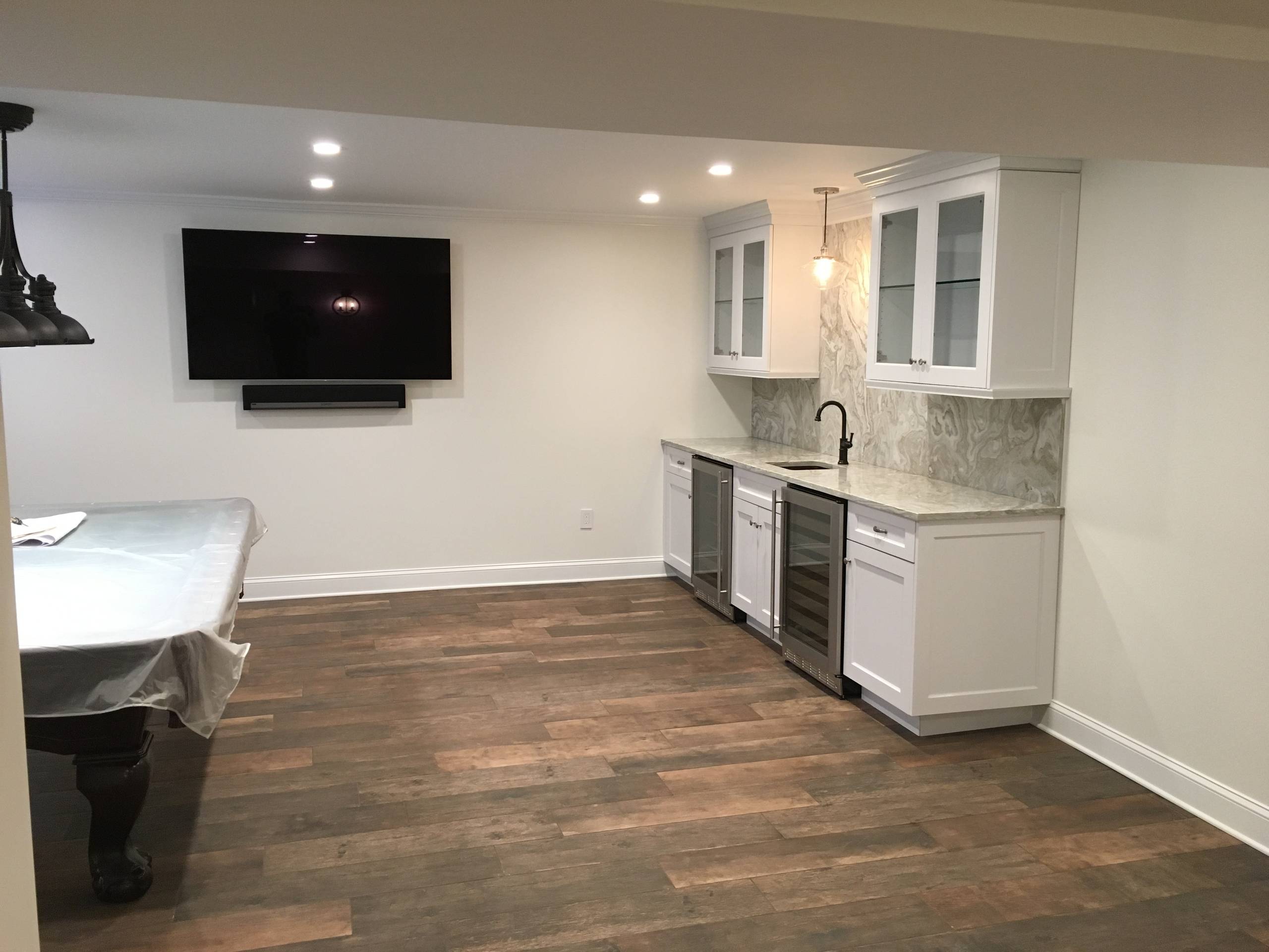 Chester township basement renovation