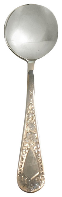 Kirk Stieff Sterling Silver Betsy Patterson Engraved Cream Soup Spoon