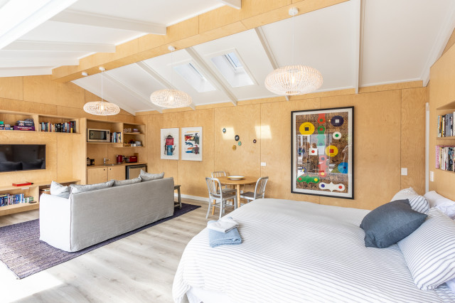 Beachside Studio Apartment maritimt-sovevaerelse
