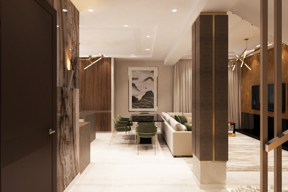 Кухня-гостиная в частном доме