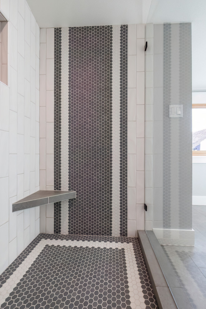 Example of a mountain style bathroom design in Seattle