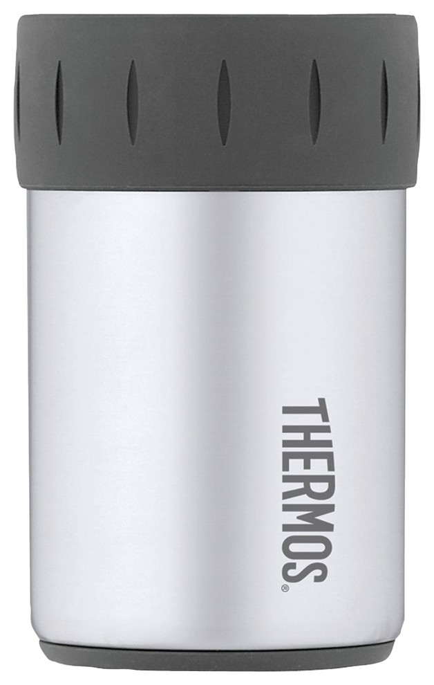 Thermos 2700Tri6 Vacuum Insulated Beverage Can Insulator, Stainless Steel, 12 Oz Contemporary