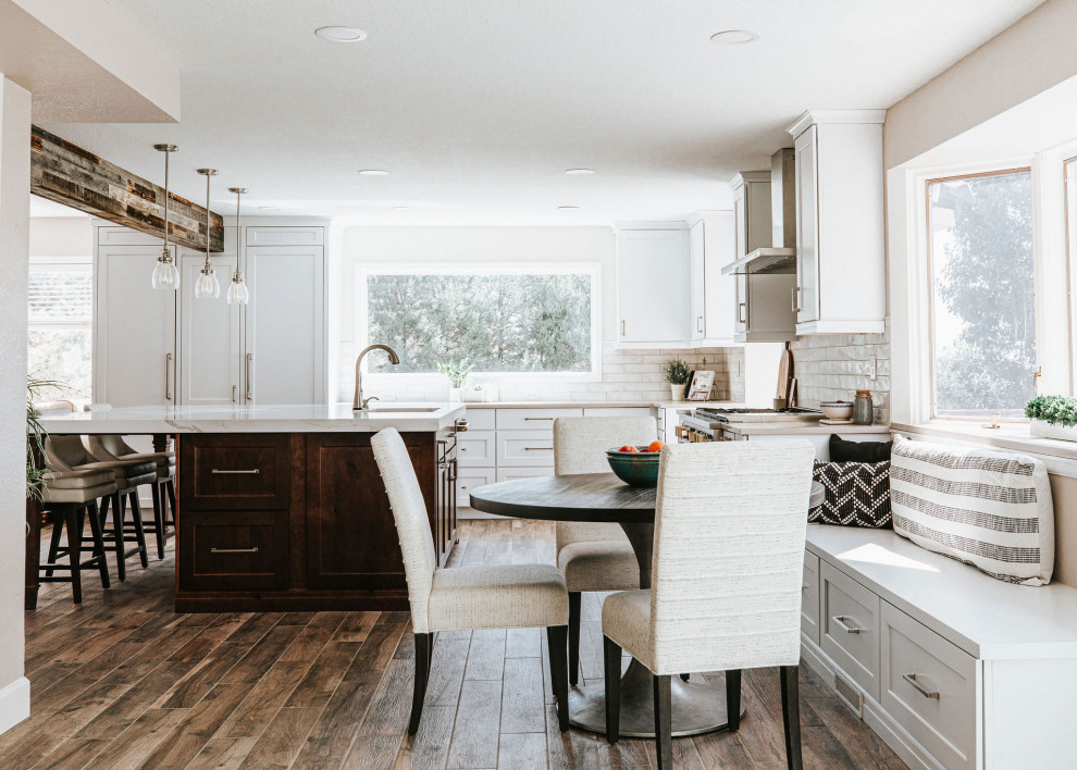 Transitional kitchen photo in Denver