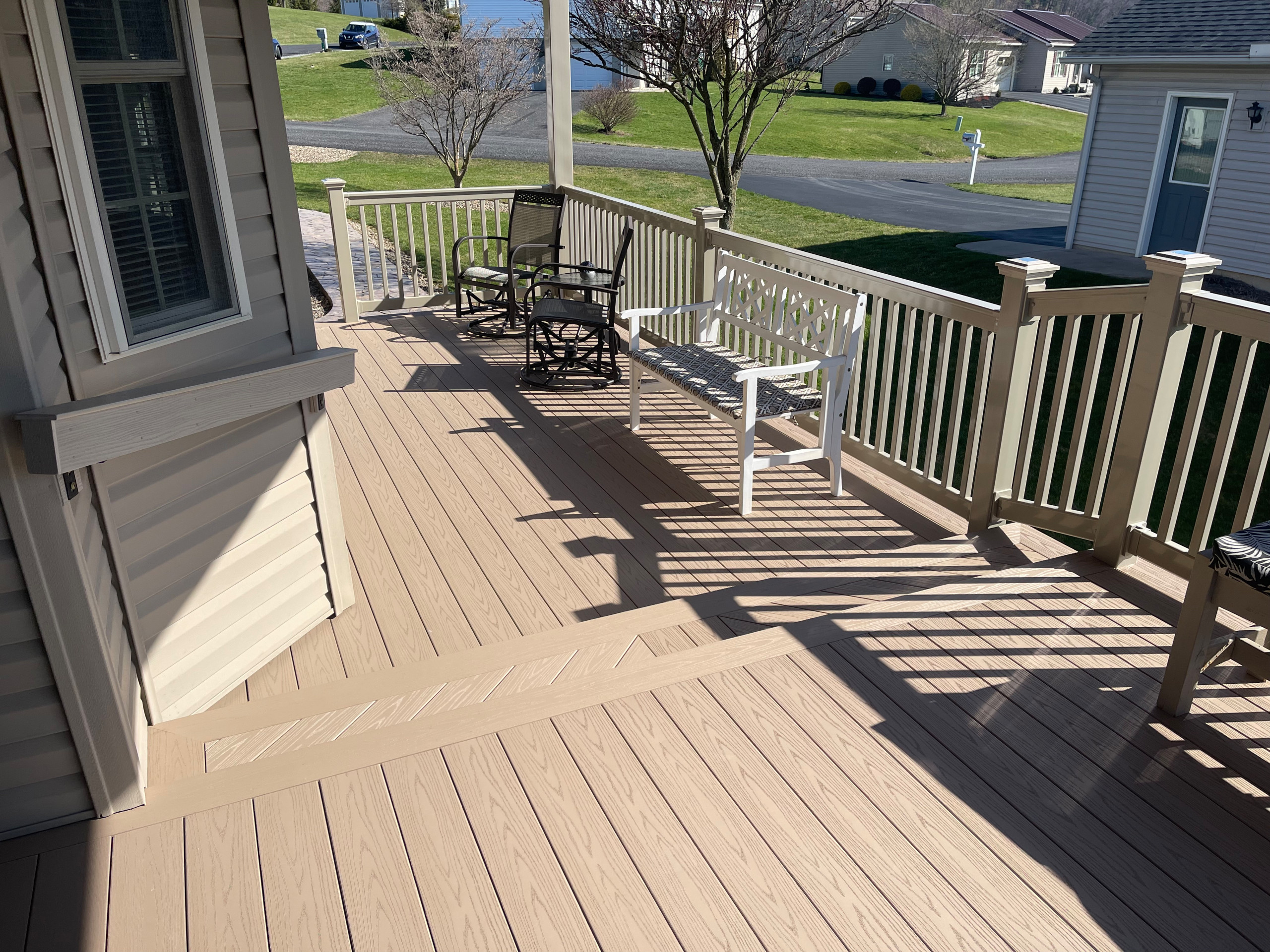 Covered Deck with sitting area