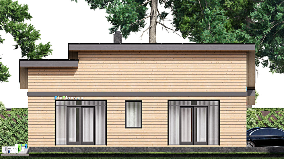 Проект одноэтажного дома 14х16м S182м2 F-16694