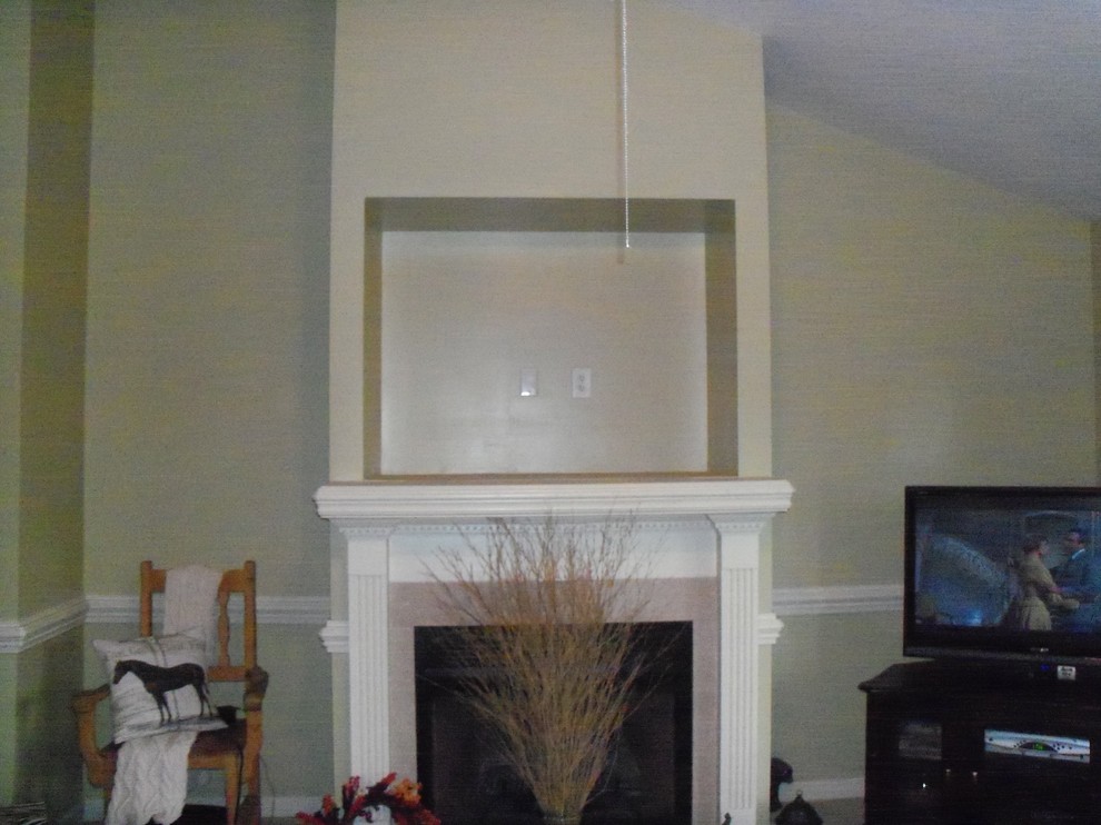 I would like my alcove above fireplace to stand out. How do I decorate