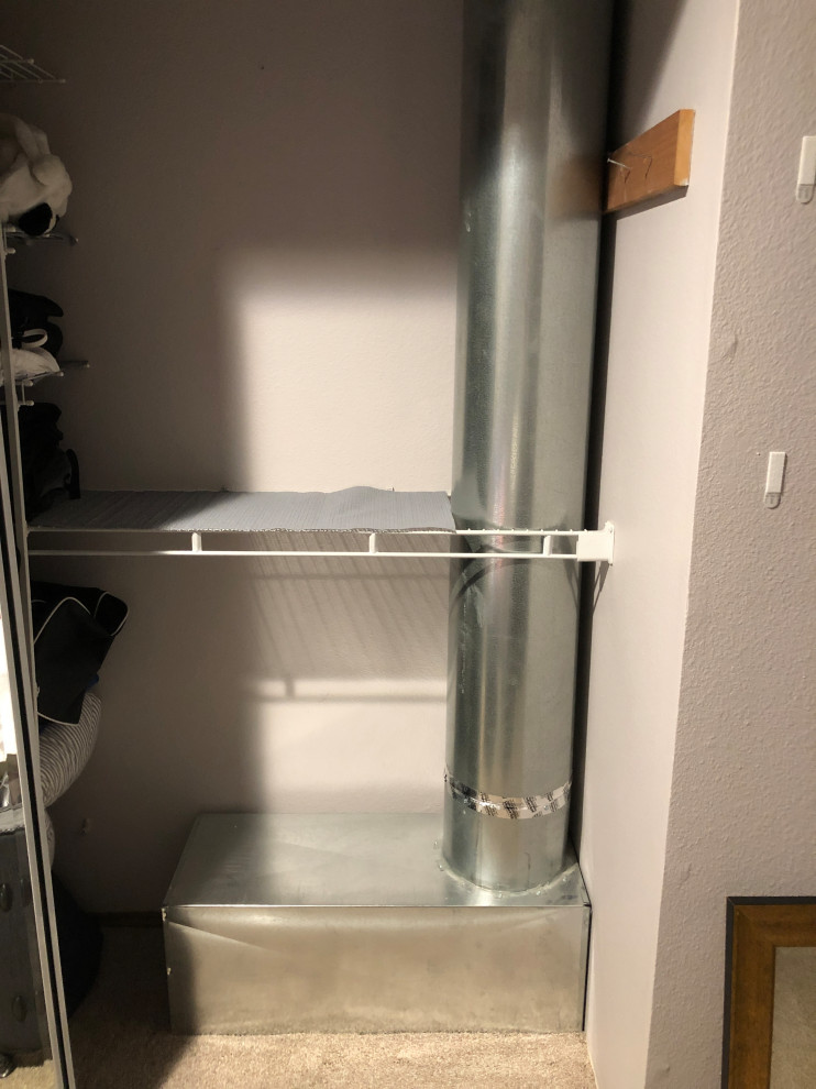 Smart way to hide HVAC duct in closet