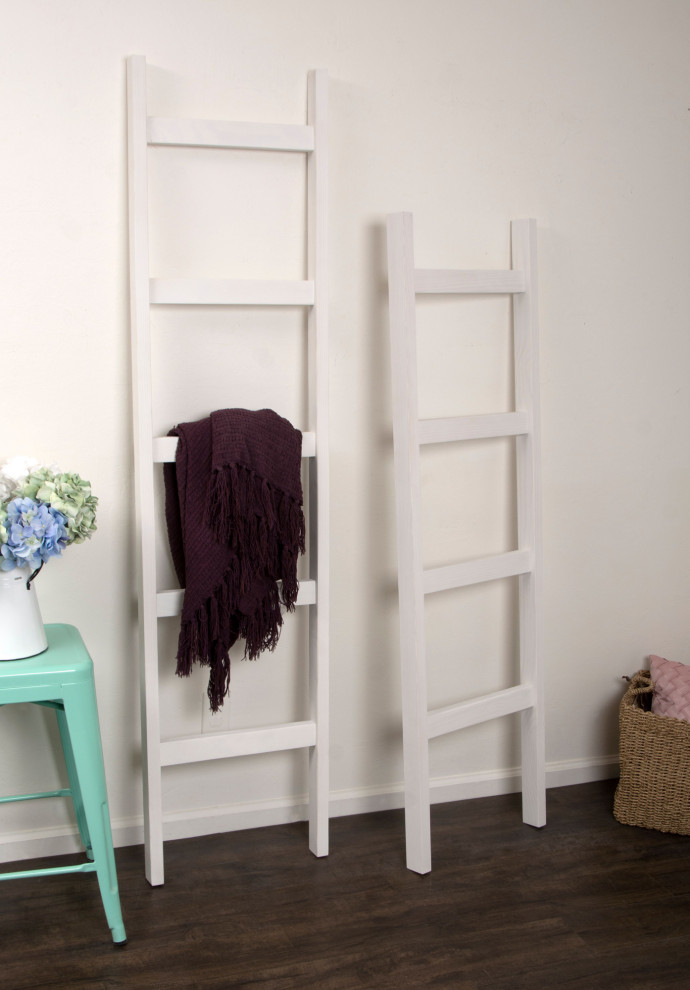 Rustic Decorative Farmhouse Quilt Blanket Ladder for Living Room