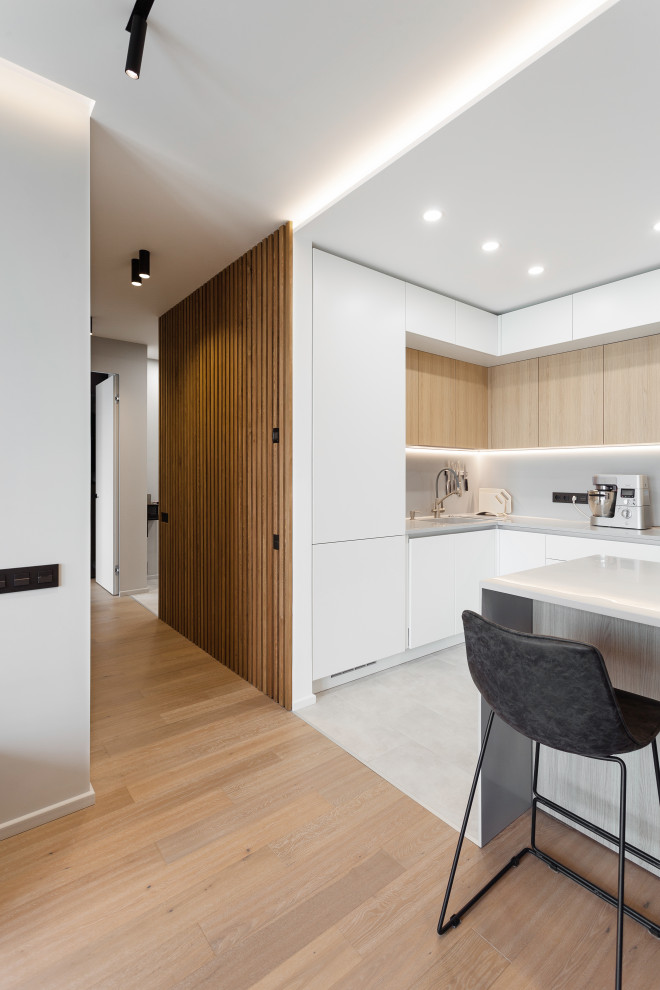 Сканди + лофт = уютная квартира для молодой семейной пары