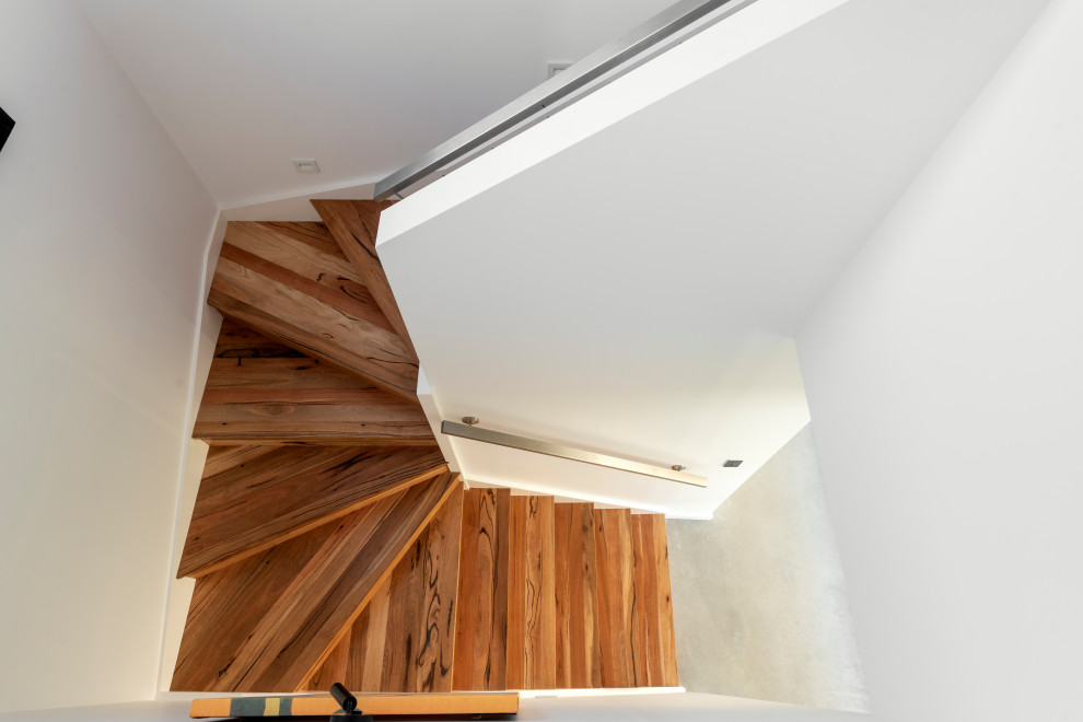 Photo of a contemporary staircase in Perth.