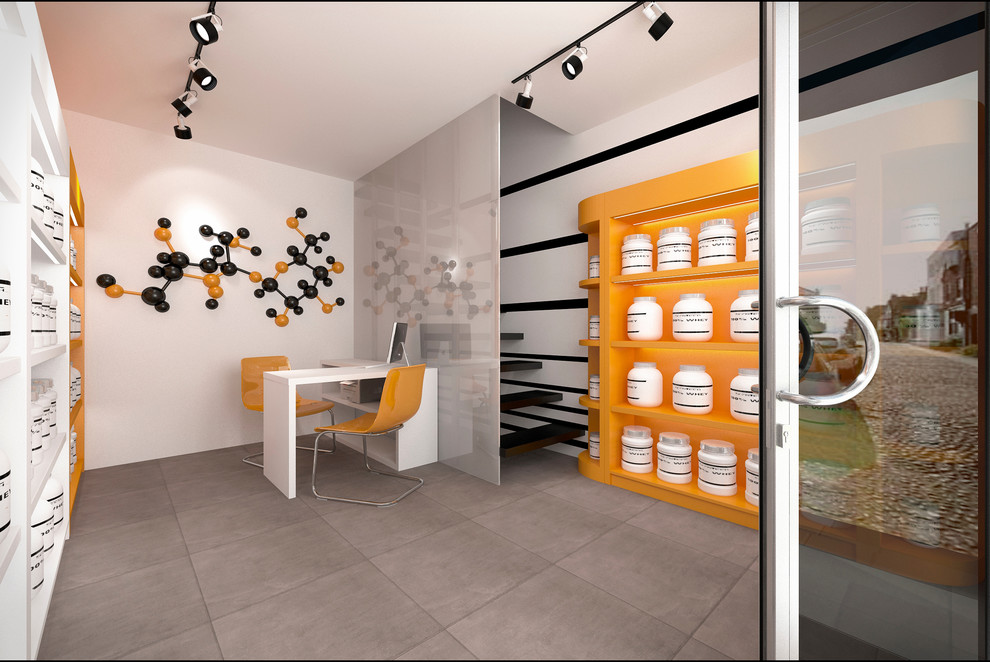 Дизайн-проект интерьера магазина спортивного питания "SynTech"