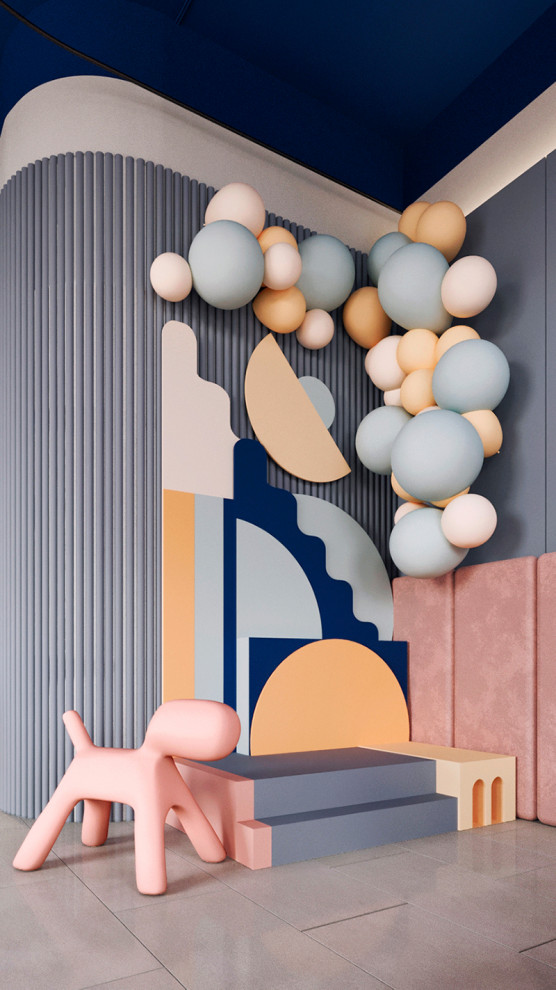 Дизайн-проект детского салона красоты, 63 кв.м