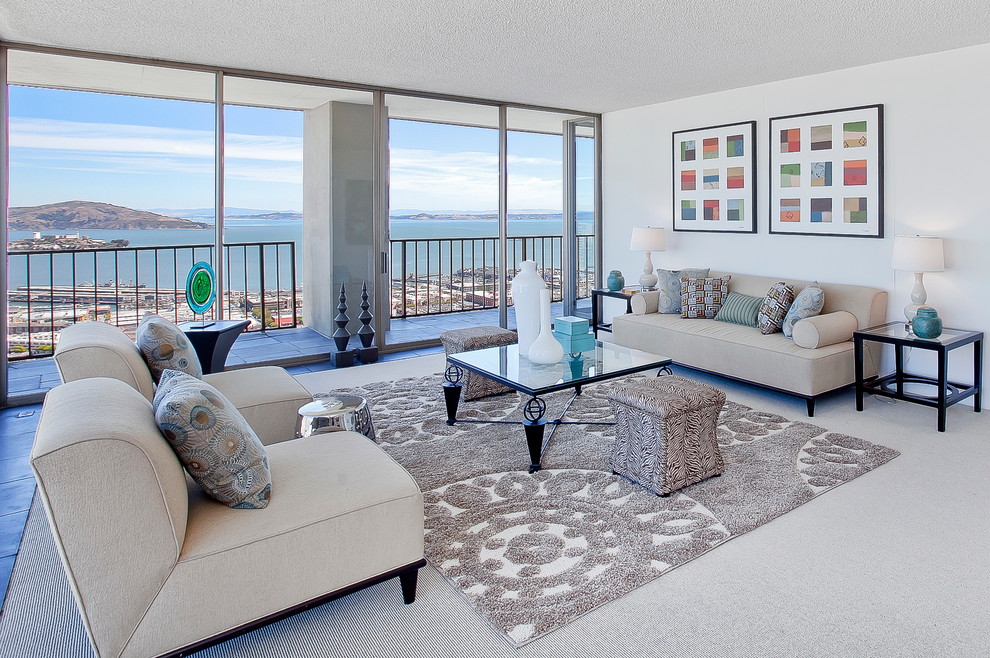 客厅照片墙现代风格装潢设计图片