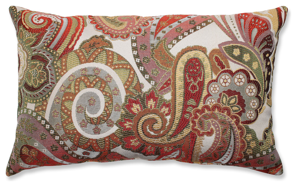 Rectangular Pillow Crazy Rosewood Rectangular Throw Pillow - Mediterranean - Decorative ...