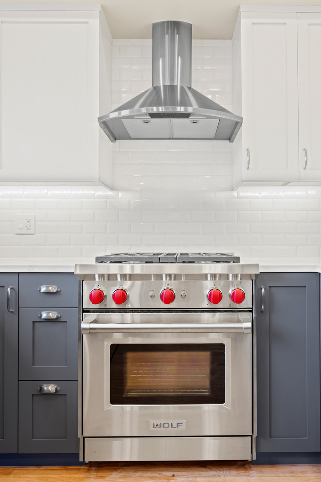 Inspiration for a transitional home design remodel in Chicago