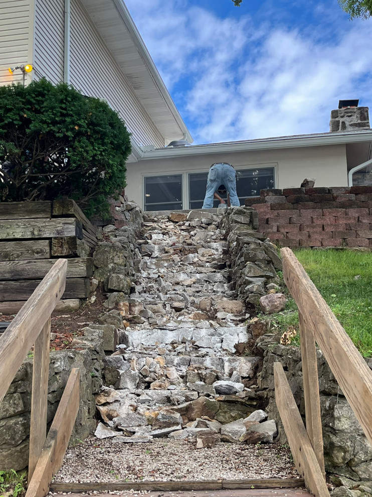 Adjustable Dock Landing, Steps & Patio