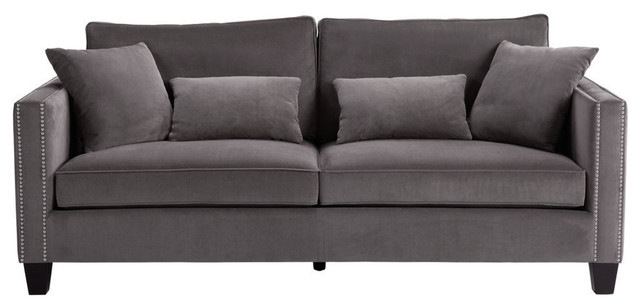 Cathedral Sofa, Gray Fabric