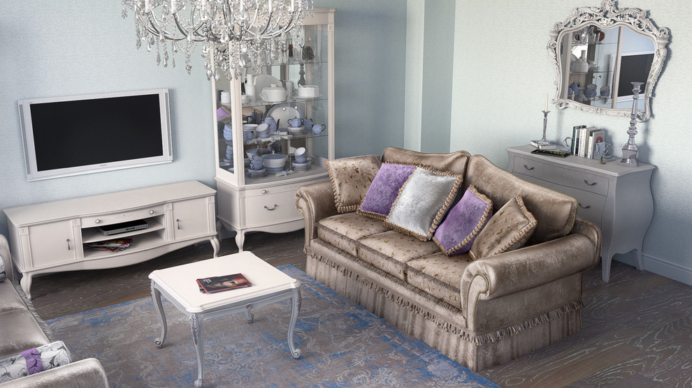 Дизайн гостиной в стиле неоклассика