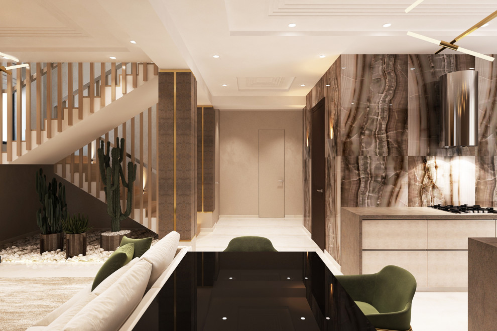 Кухня-гостиная в частном доме