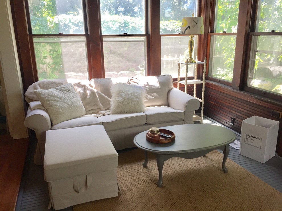 Easy, cost effective way to hang curtains in sunroom?