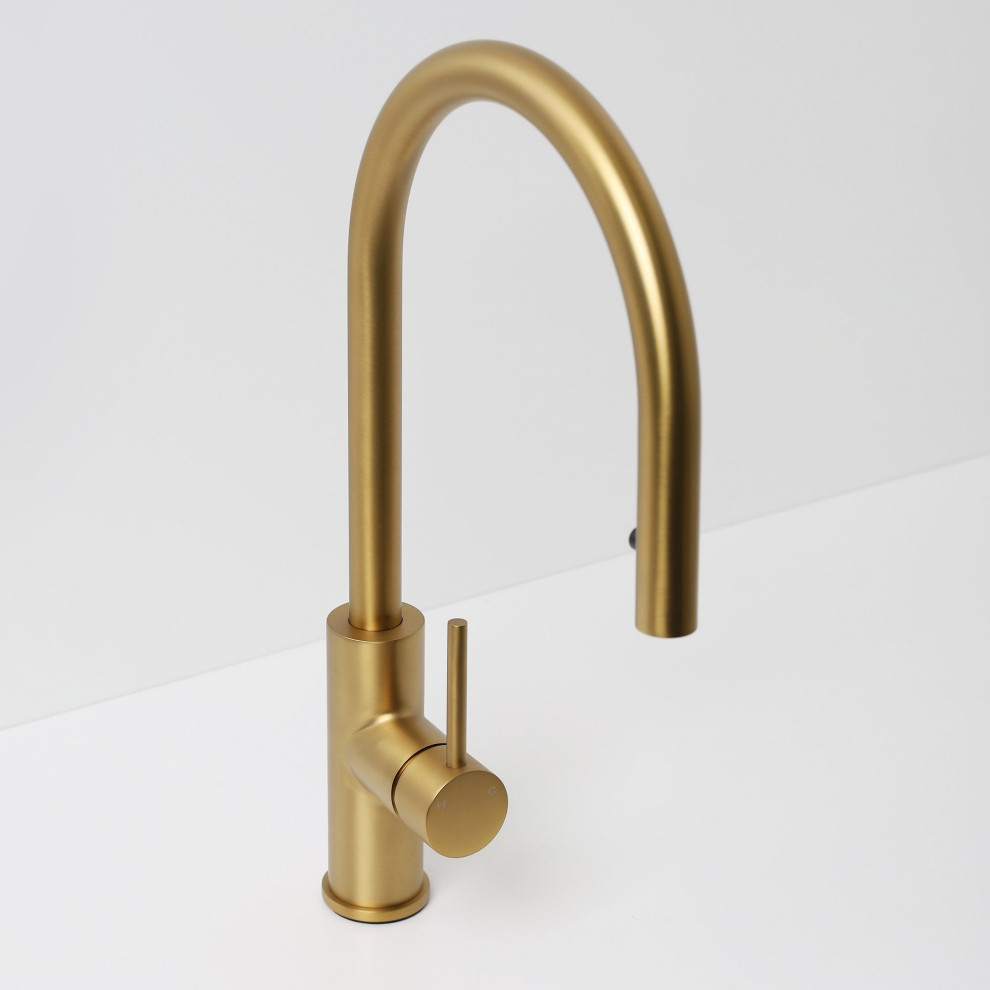 brushed brass/ gold kitchen sink Houzz UK