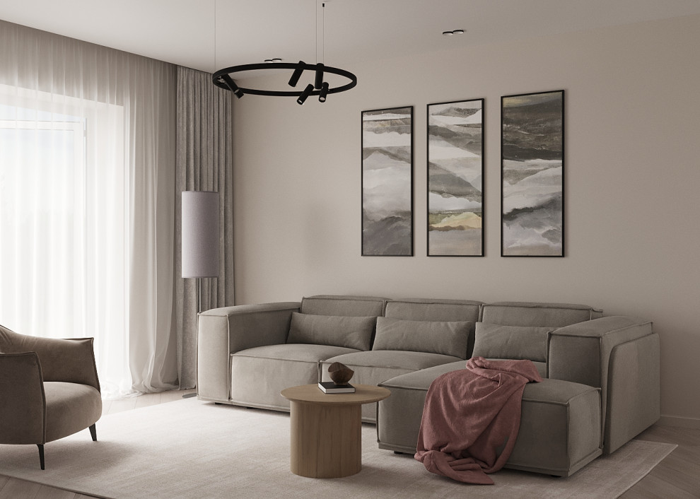 Кухня-гостиная в загородном доме