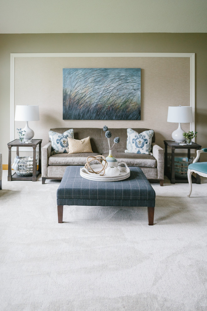 Living room - transitional living room idea in Minneapolis