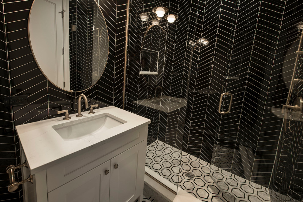 Inspiration for a transitional home design remodel in Chicago