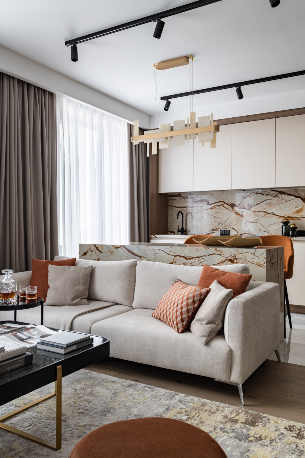 Апартаменты в современном стиле 66 м2