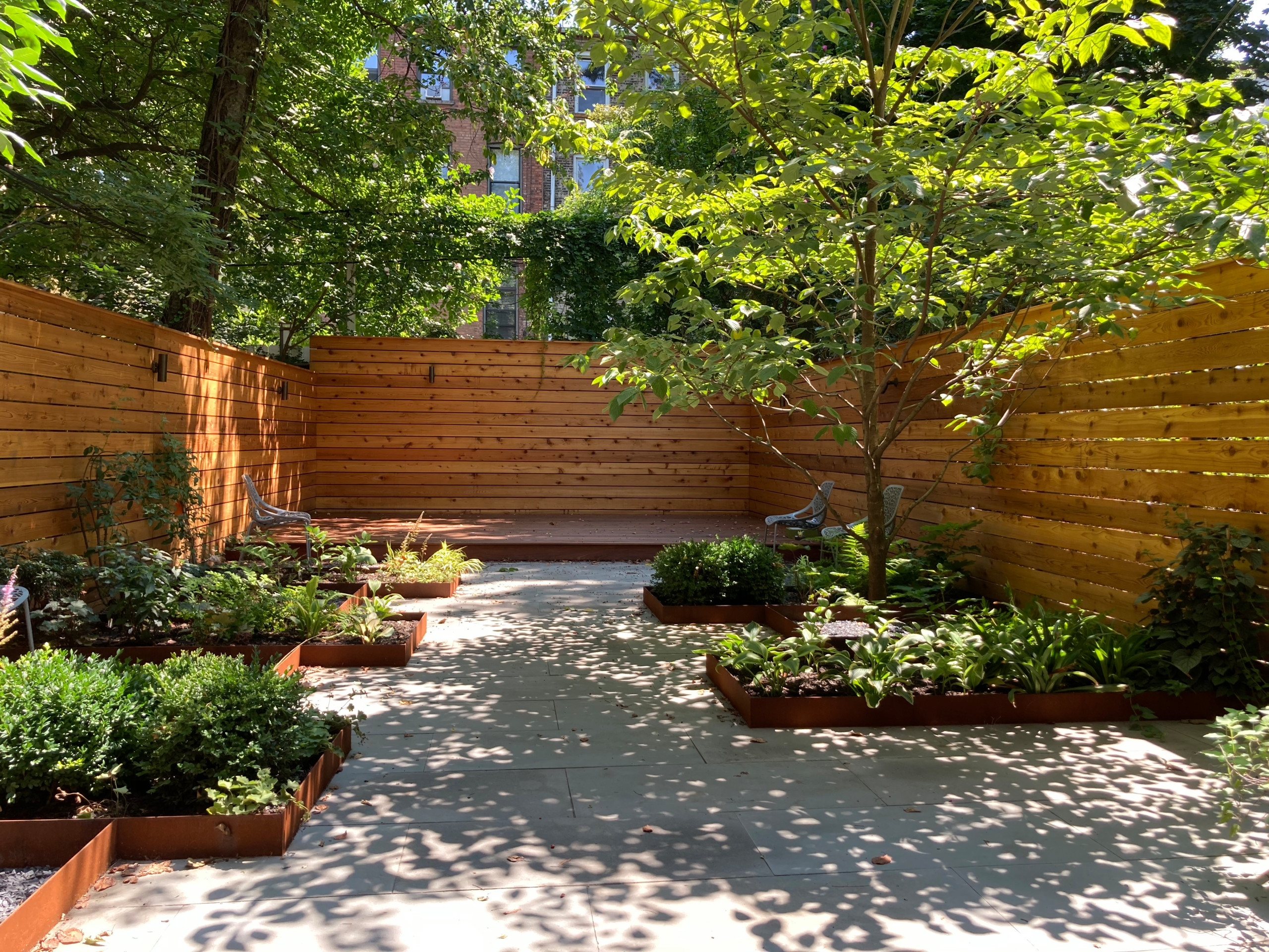 Angular Corten Steel Garden